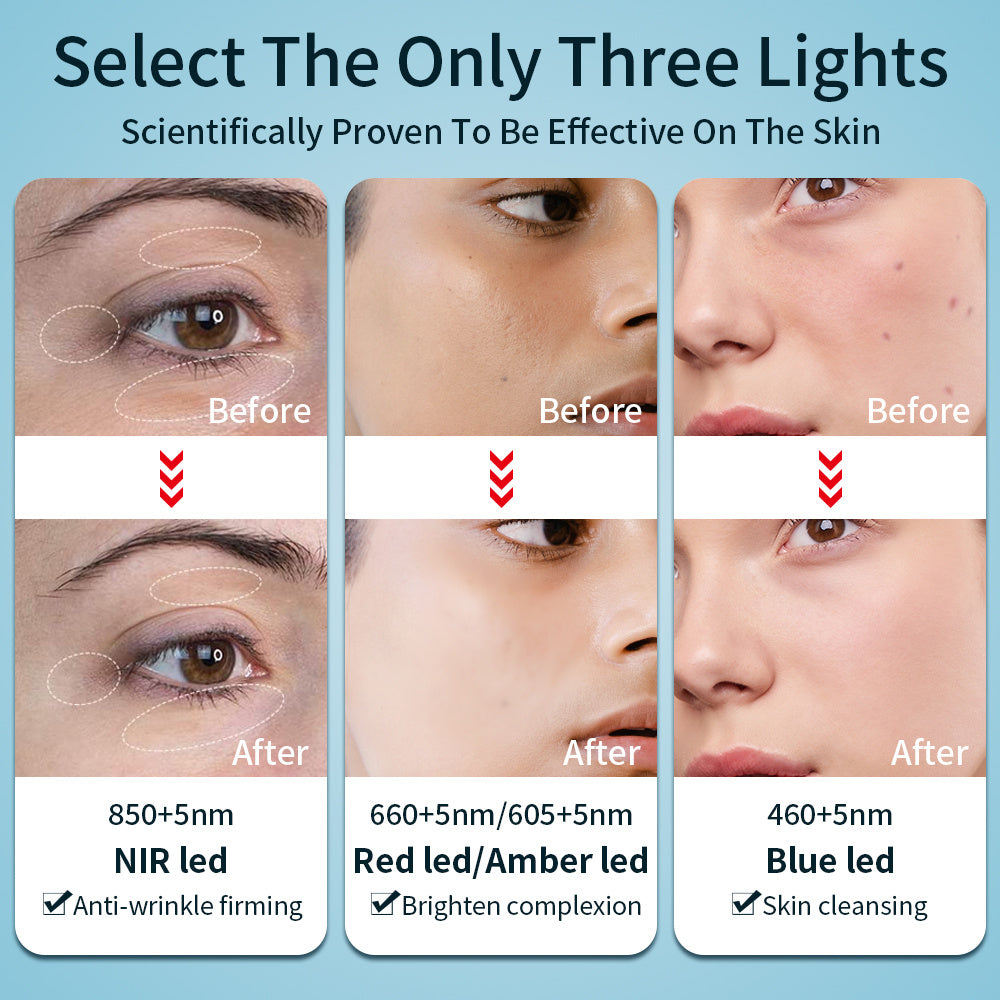 Silicone LED Light Therapy Facial Mask- At-Home Anti-Aging and Radiance Care!