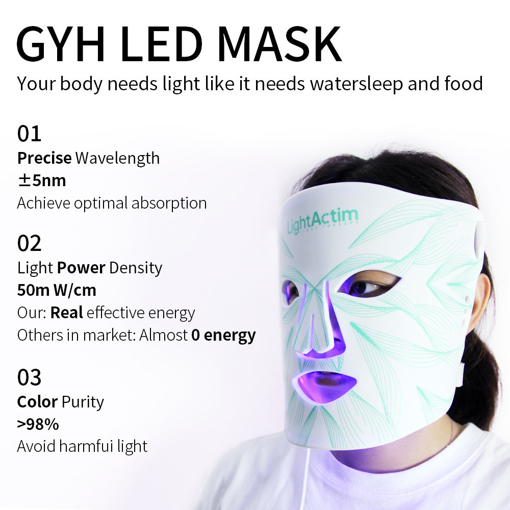 Silicone LED Light Therapy Facial Mask- At-Home Anti-Aging and Radiance Care!
